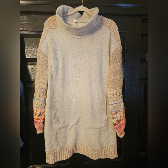 Daily Practice Cozy Gray and Multicolor Sweater Dress Size Large - Picture 1 of 3